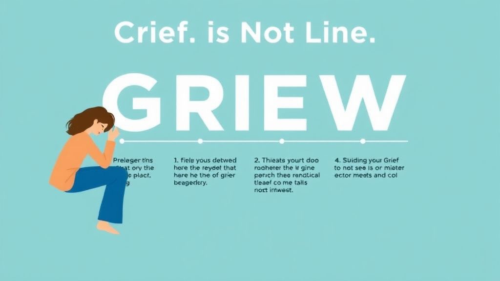 Process flow illustration for putting grief is Not Linear into action