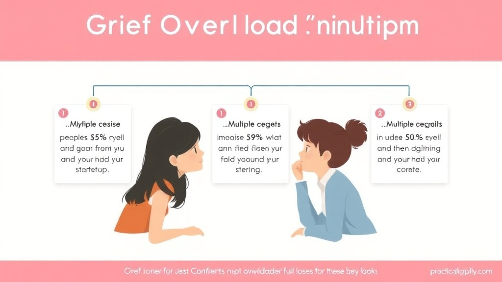 Action-oriented illustration showing how to apply grief Overload From Multiple Losses