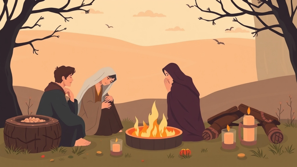Visual overview of irish Grief Traditions and Wakes with key concepts highlighted