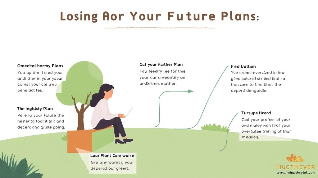 Process flow illustration for putting losing Your Future Plans After a Death into action