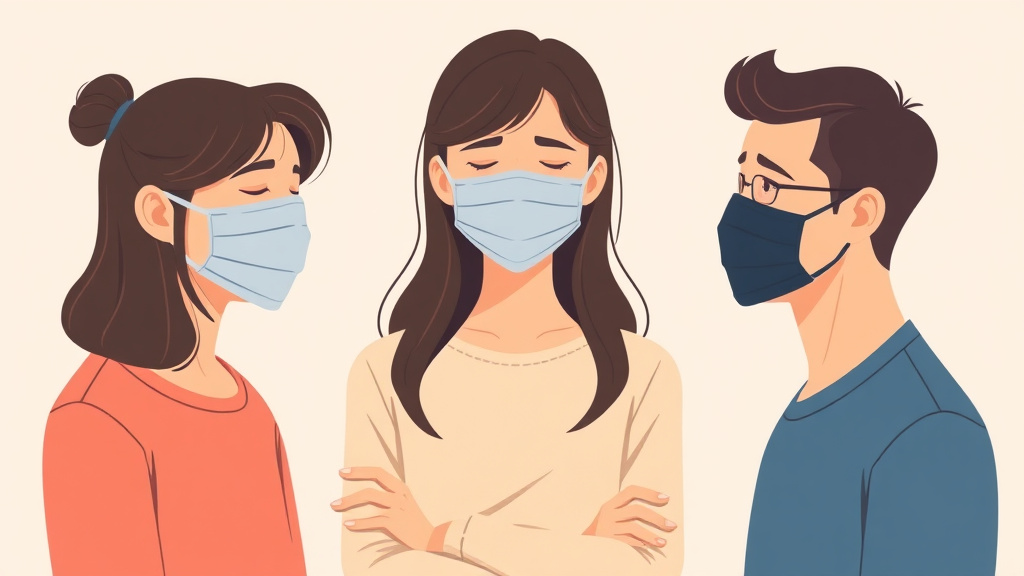 Illustration breaking down the fundamentals of masked Grief and Behavioral Changes