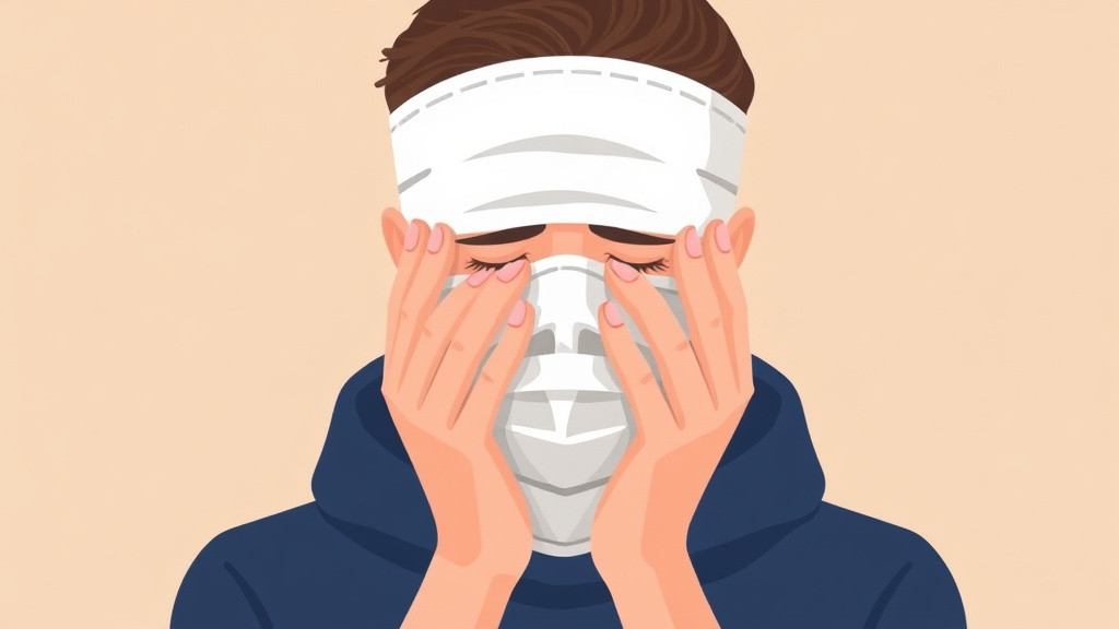 Visual overview of masked Grief Physical Symptoms with key concepts highlighted