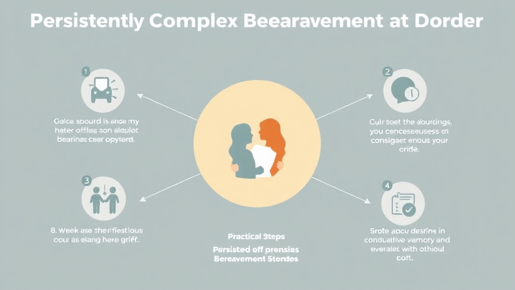 Process flow illustration for putting persistent Complex Bereavement Disorder into action