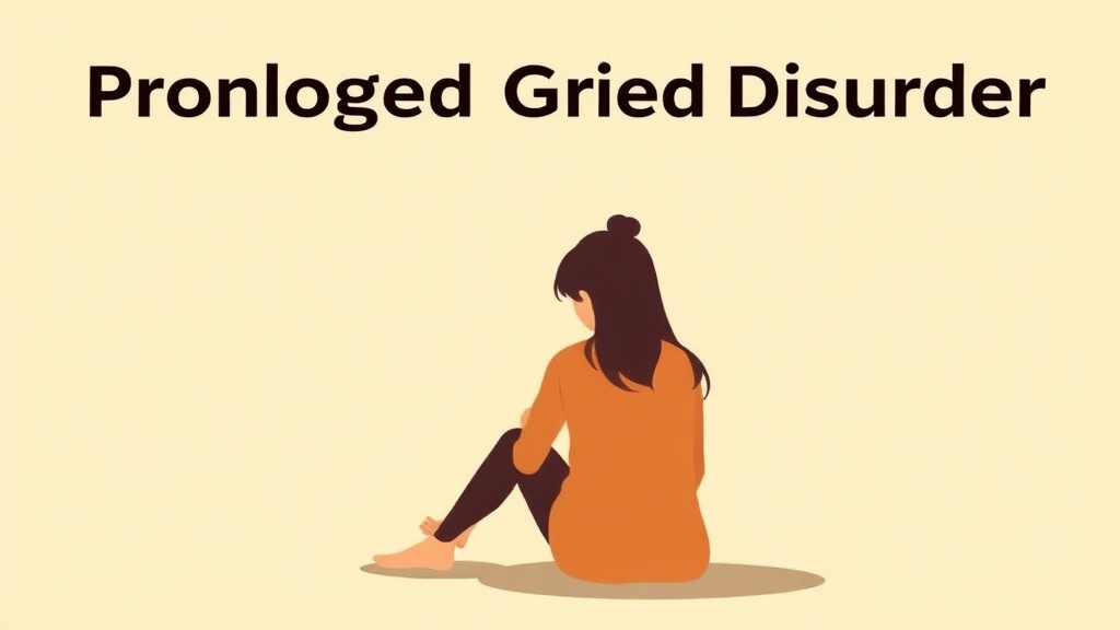 Illustration breaking down the fundamentals of prolonged Grief Disorder Explained