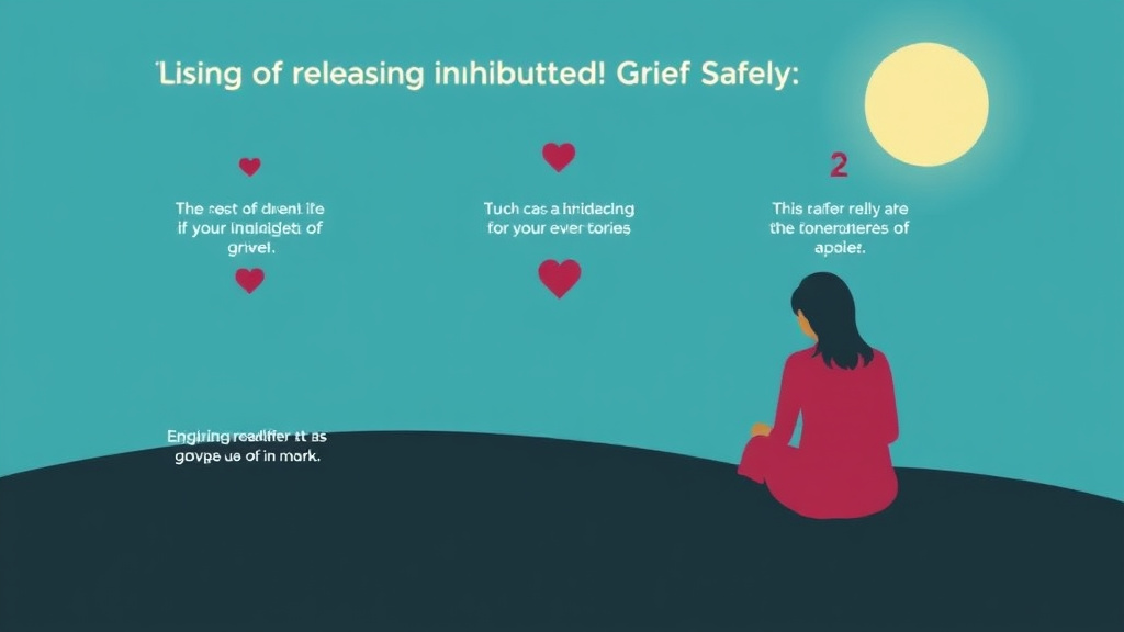 Step-by-step visual guide for implementing releasing Inhibited Grief Safely