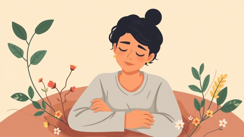 A professional illustration depicting tonkins Model Growing Around Grief