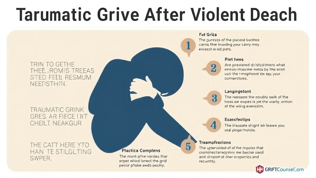 Step-by-step visual guide for implementing traumatic Grief After Violent Death