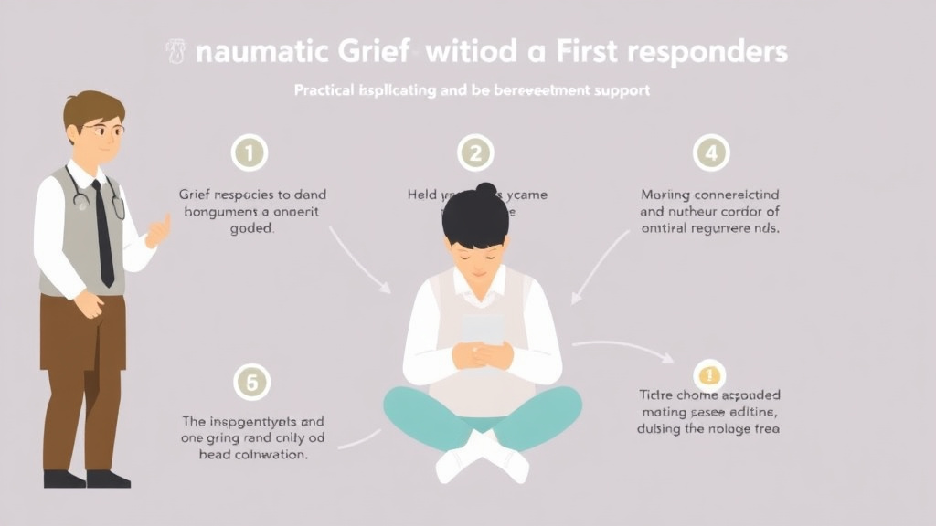 Step-by-step visual guide for implementing traumatic Grief and First Responders