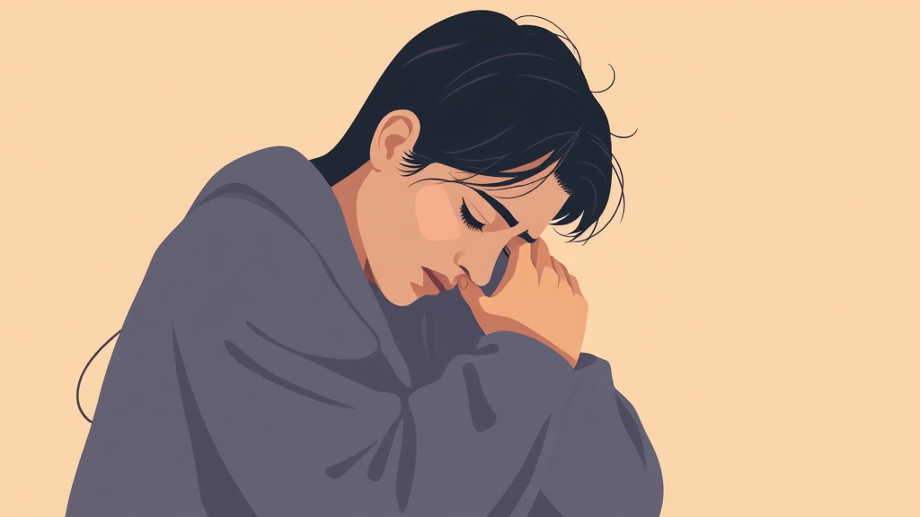 A professional illustration depicting traumatic Grief and Ptsd