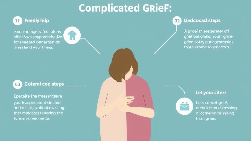 Process flow illustration for putting complicated Grief into action