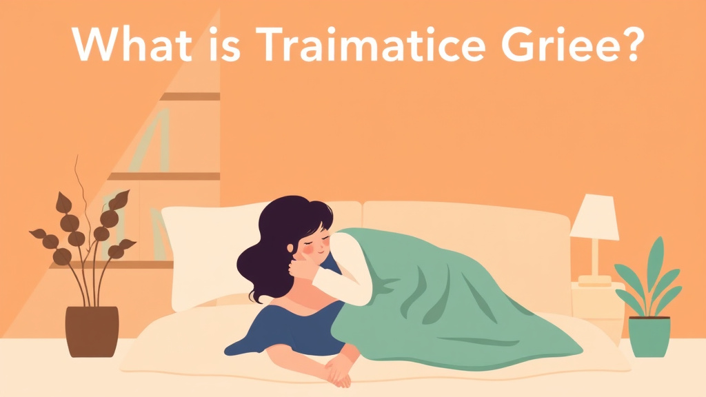 Educational graphic covering the essentials of traumatic Grief