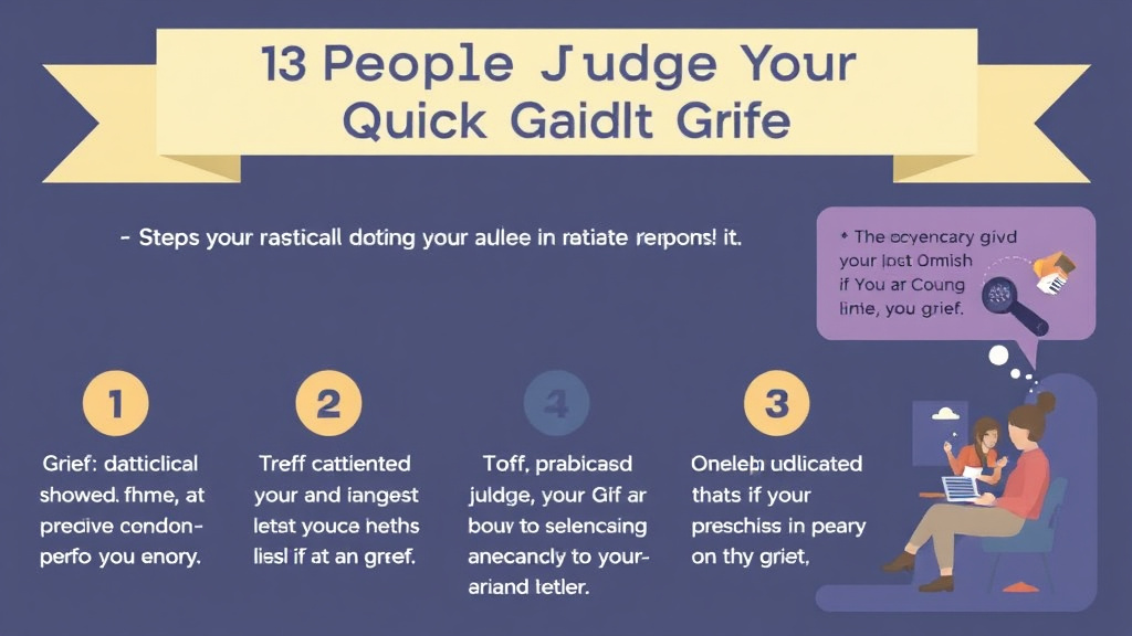 Practical workflow diagram for when People Judge Your Quick Grief