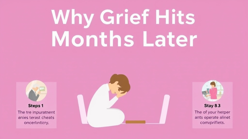 Process flow illustration for putting why Grief Hits Months Later into action